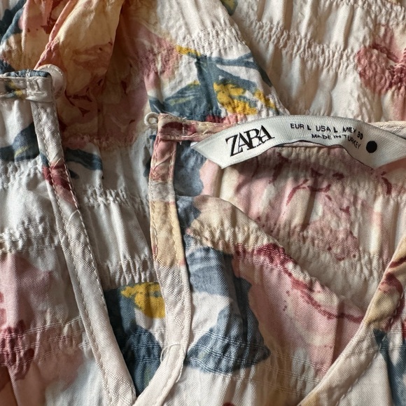 Zara Floral Babydoll Minidress - Picture 4 of 6